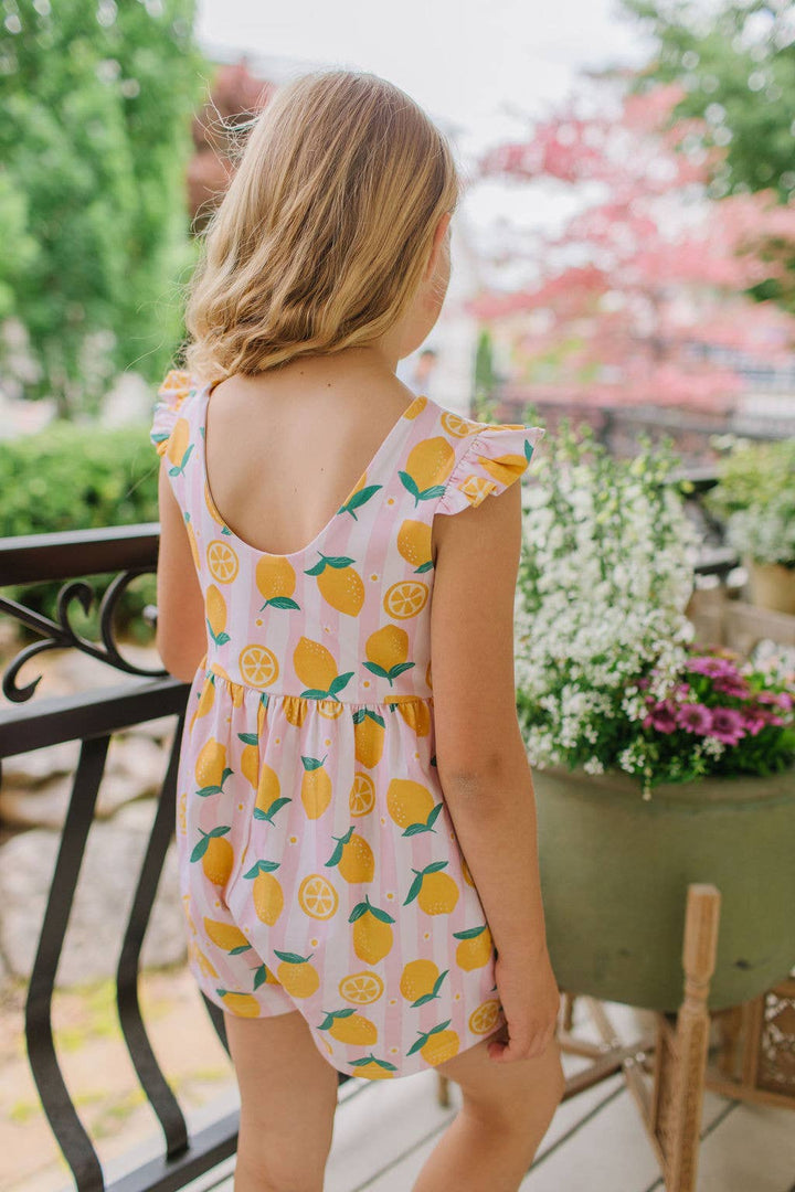 Macie Romper - Lemonade