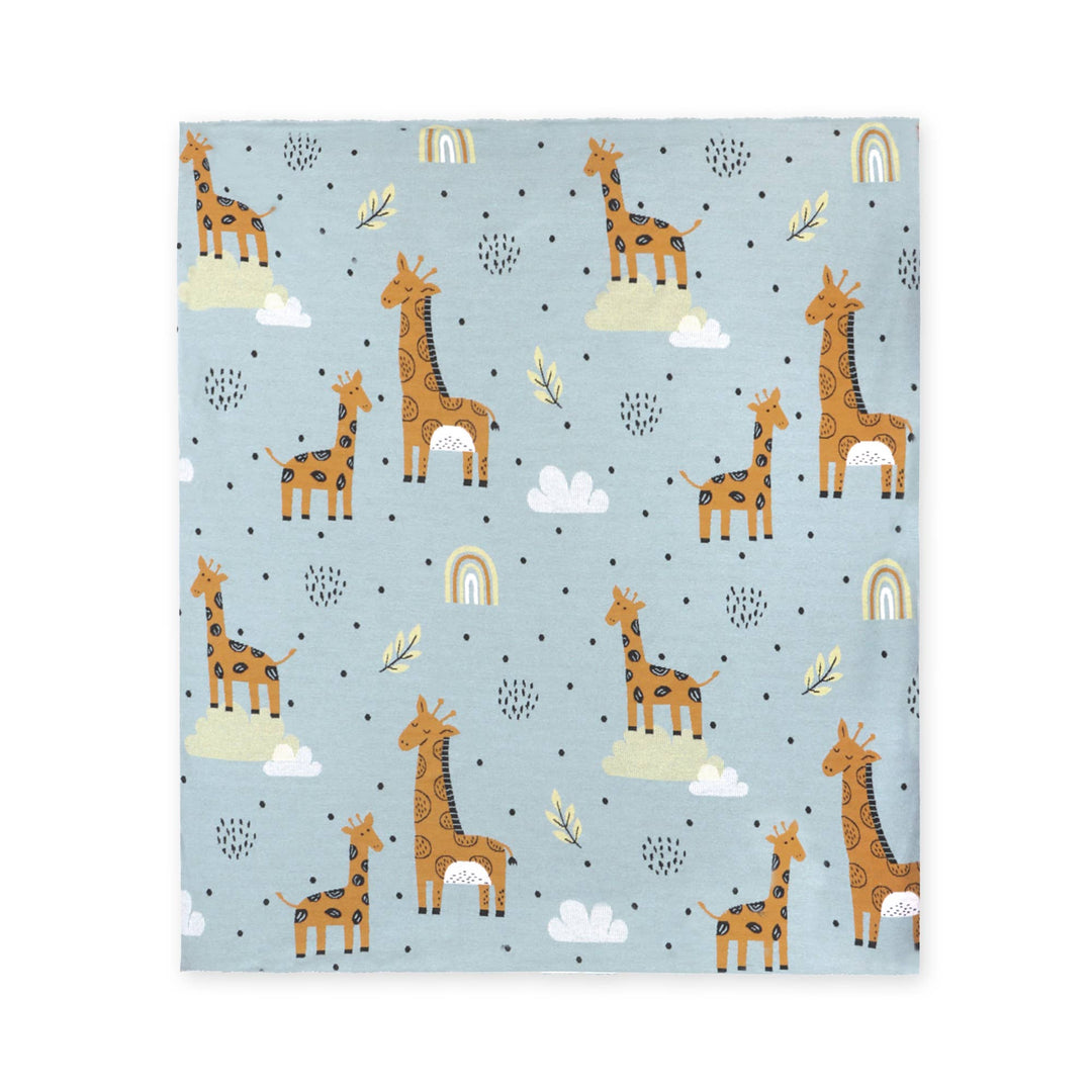 Sherpa Knit Blanket - Giraffe