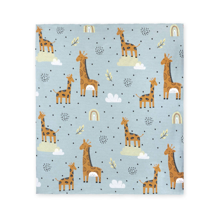 Sherpa Knit Blanket - Giraffe