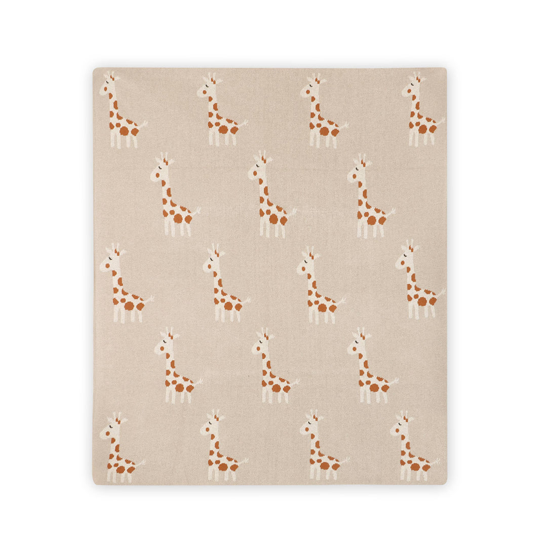 Organic Knit Baby Blanket - Giraffe