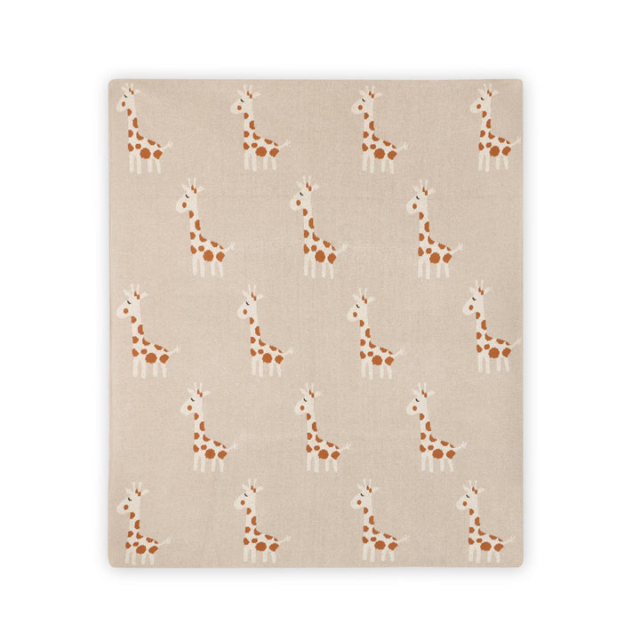 Organic Knit Baby Blanket - Giraffe