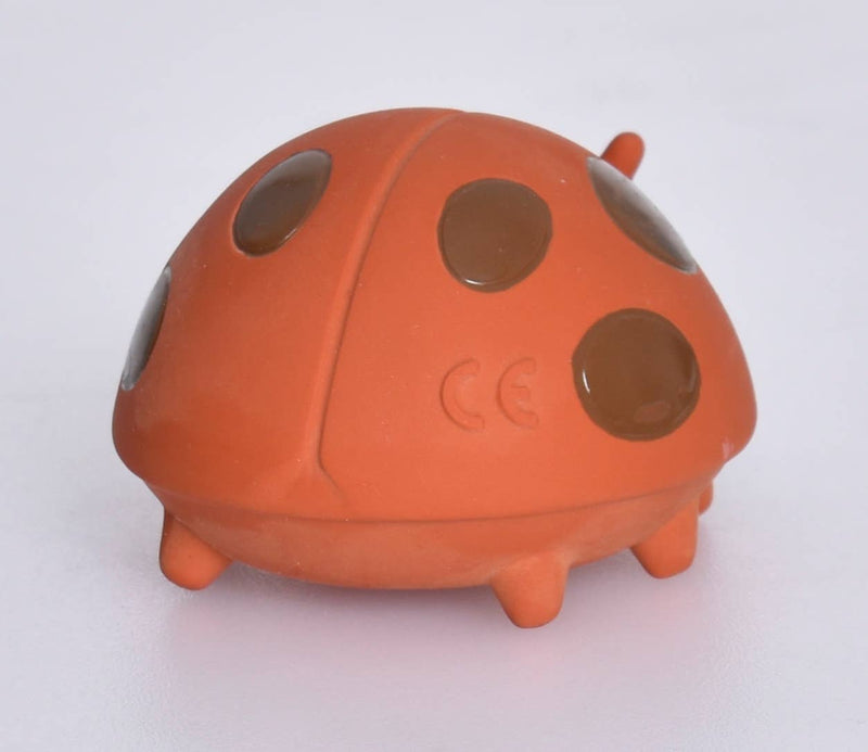 Ladybug Rubber Teether, Rattle & Bath Toy