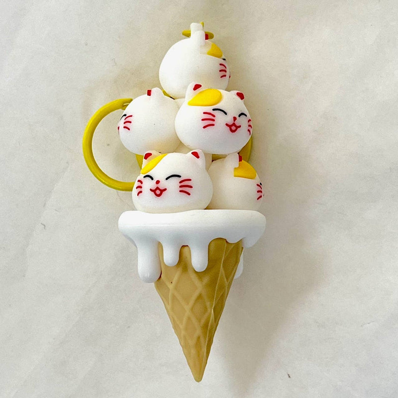 CAT CONE KEY CHARM