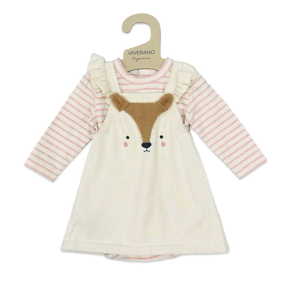 Furry Fox Knit Dress Set