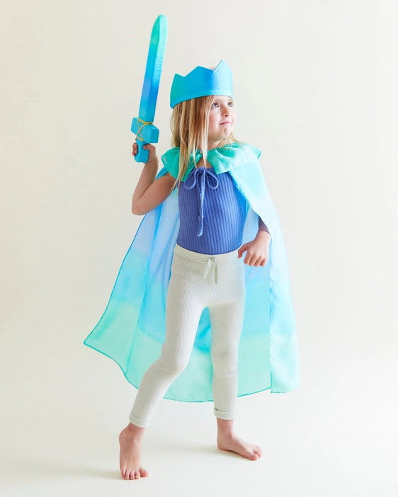 Reversible Silk Crown - Mermaid