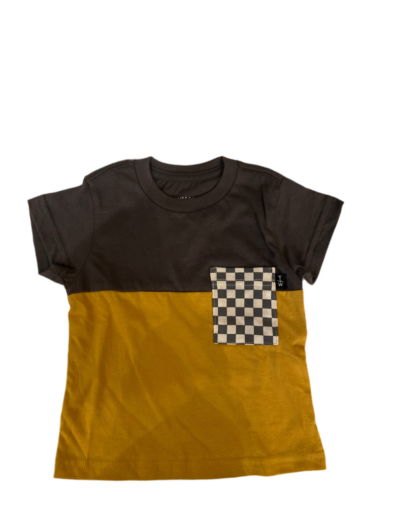 Check It Pocket Tee - Gold