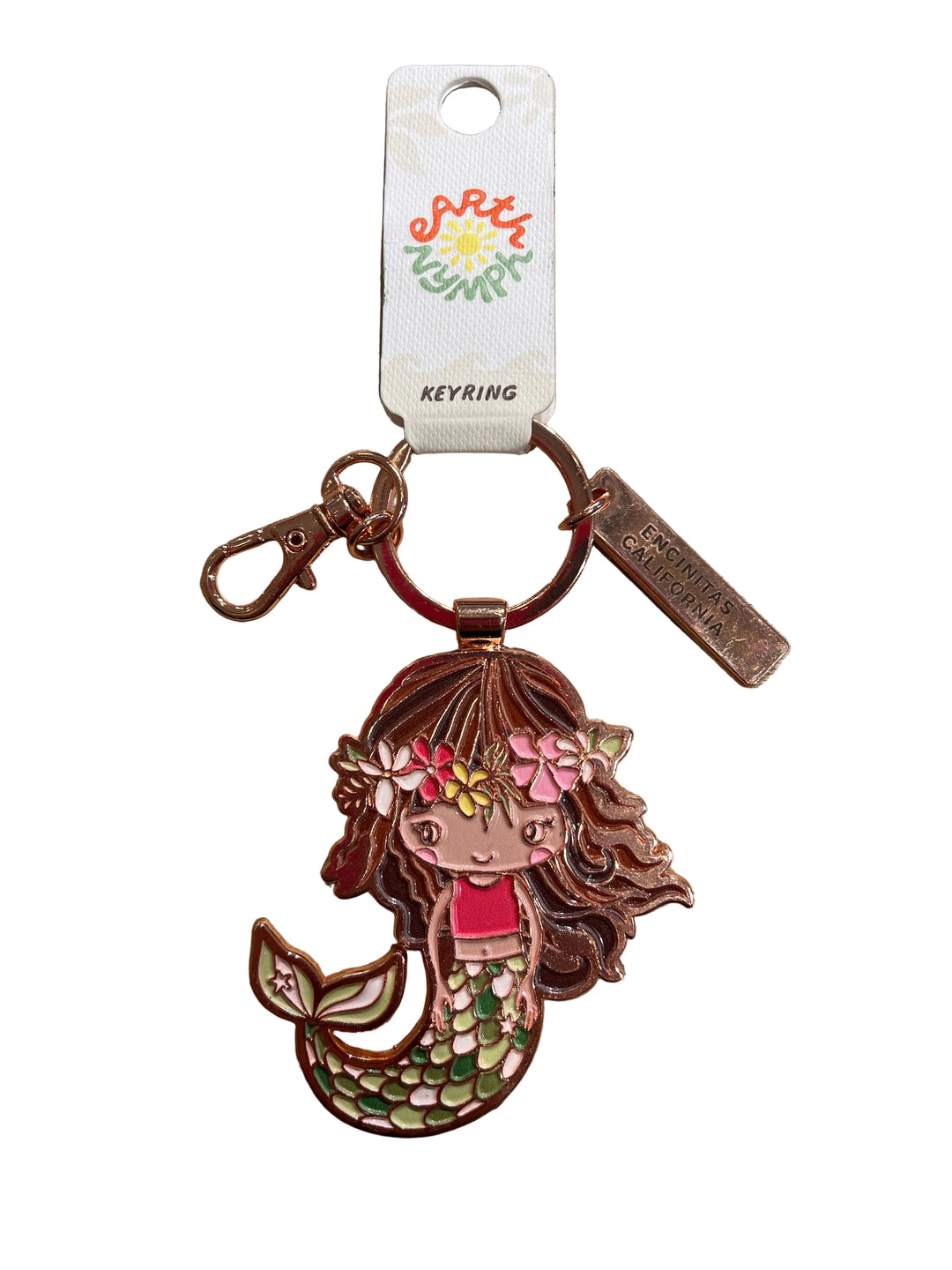 Floral Mermaid Keyring