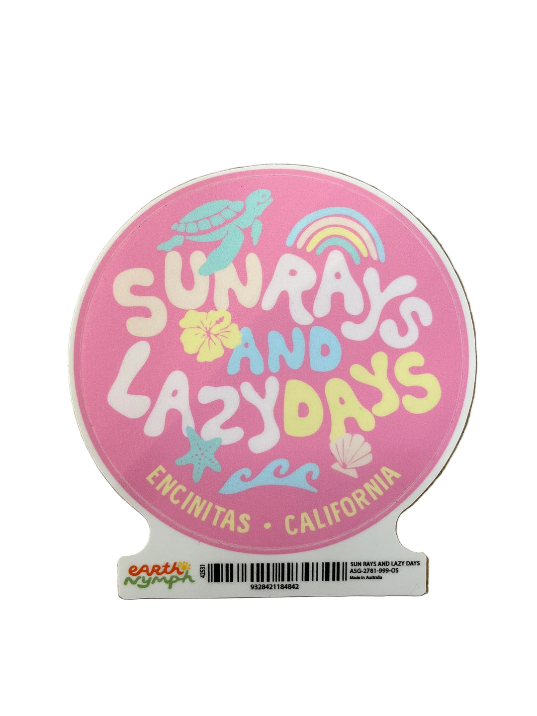 Sun Ray and Lazy Days Sticker