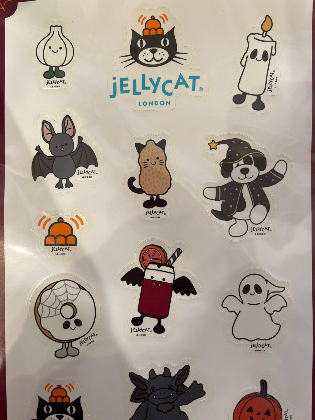 Halloween Jellycat Stickers