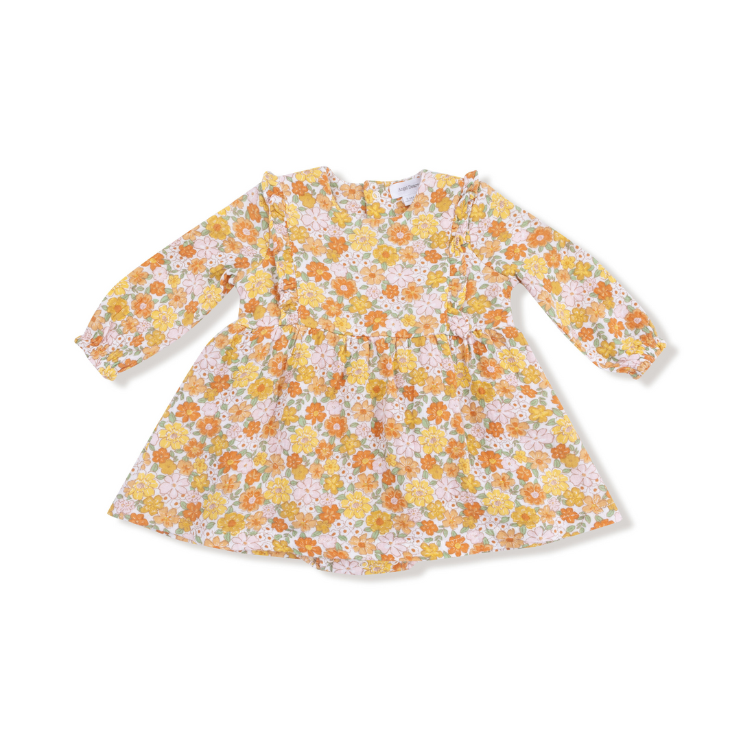 Sweet Amber Floral - Ruffle Bubble W/ Skirt