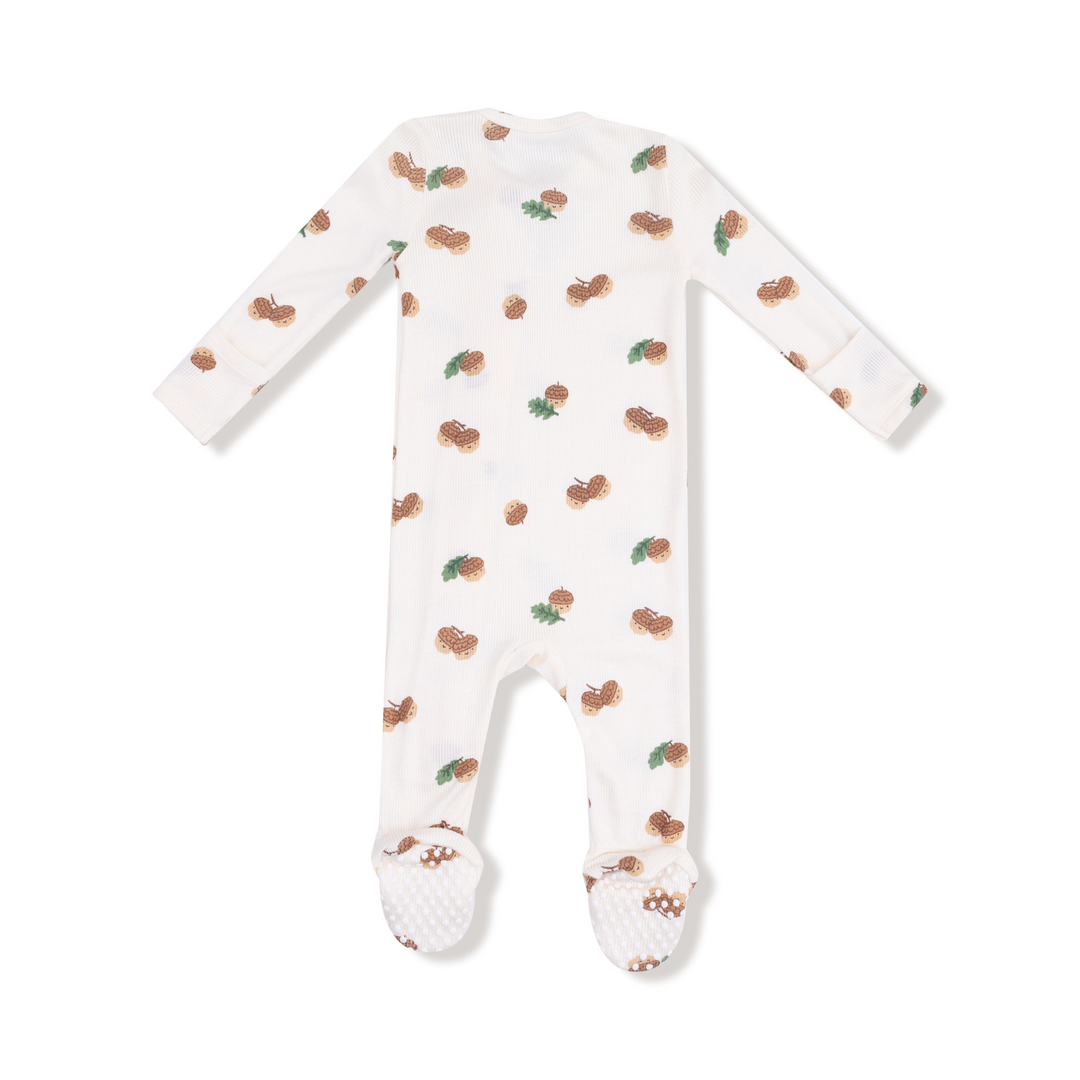 Tiny Acorns - 2 Way Zipper Footie