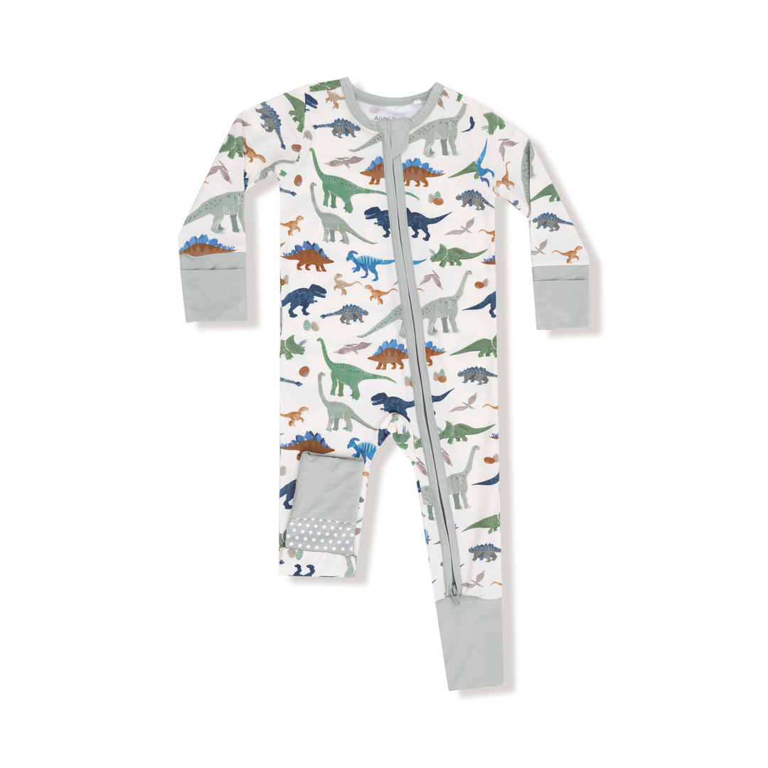 Washy Dino - 2 Way Zipper Romper