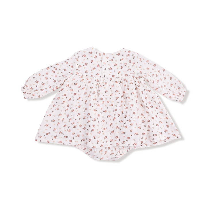 Carrie Floral - Muslin - Smocked Ruffle Bubble W/ Skirt