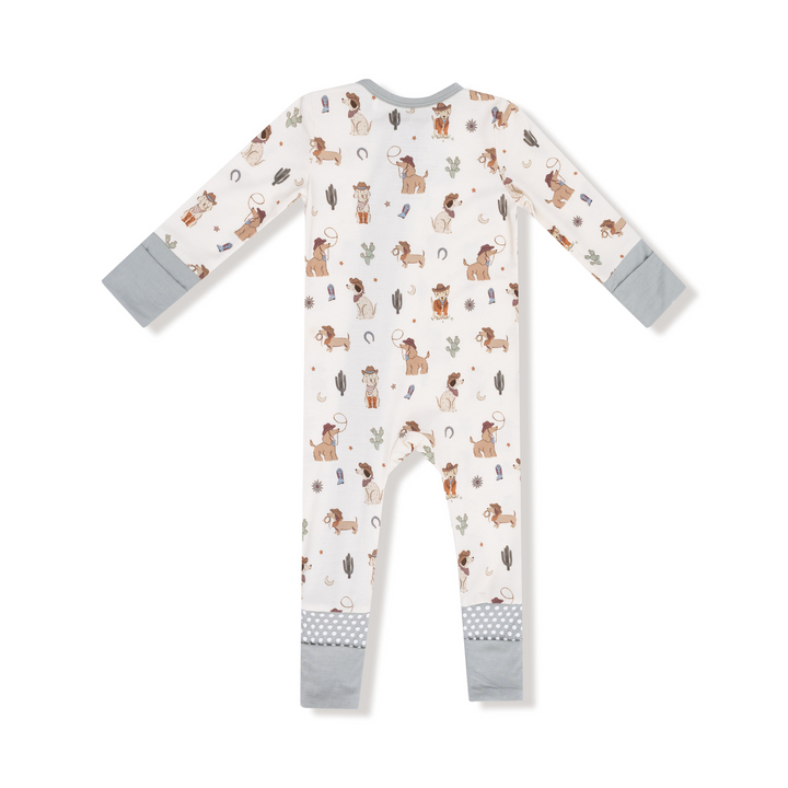 Cowboy Dogs - 2 Way Zipper Romper