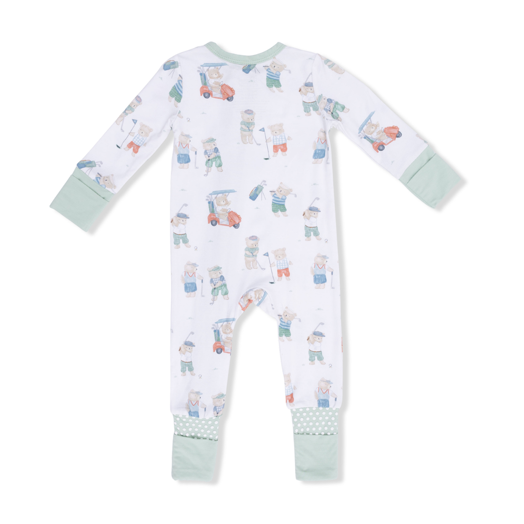 Golfing Teddy Bears - Convertible Romper