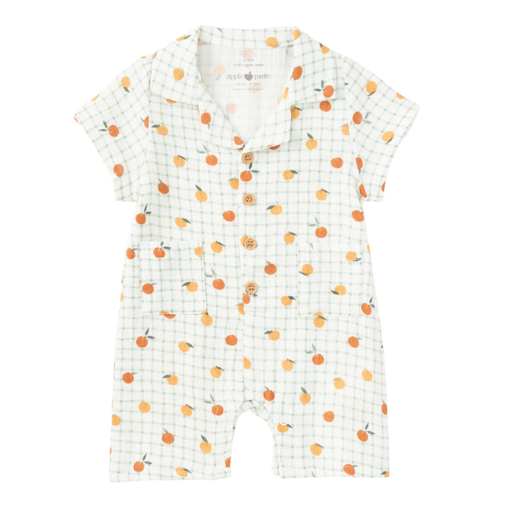 Muslin Cabana Romper - Gingham Grove
