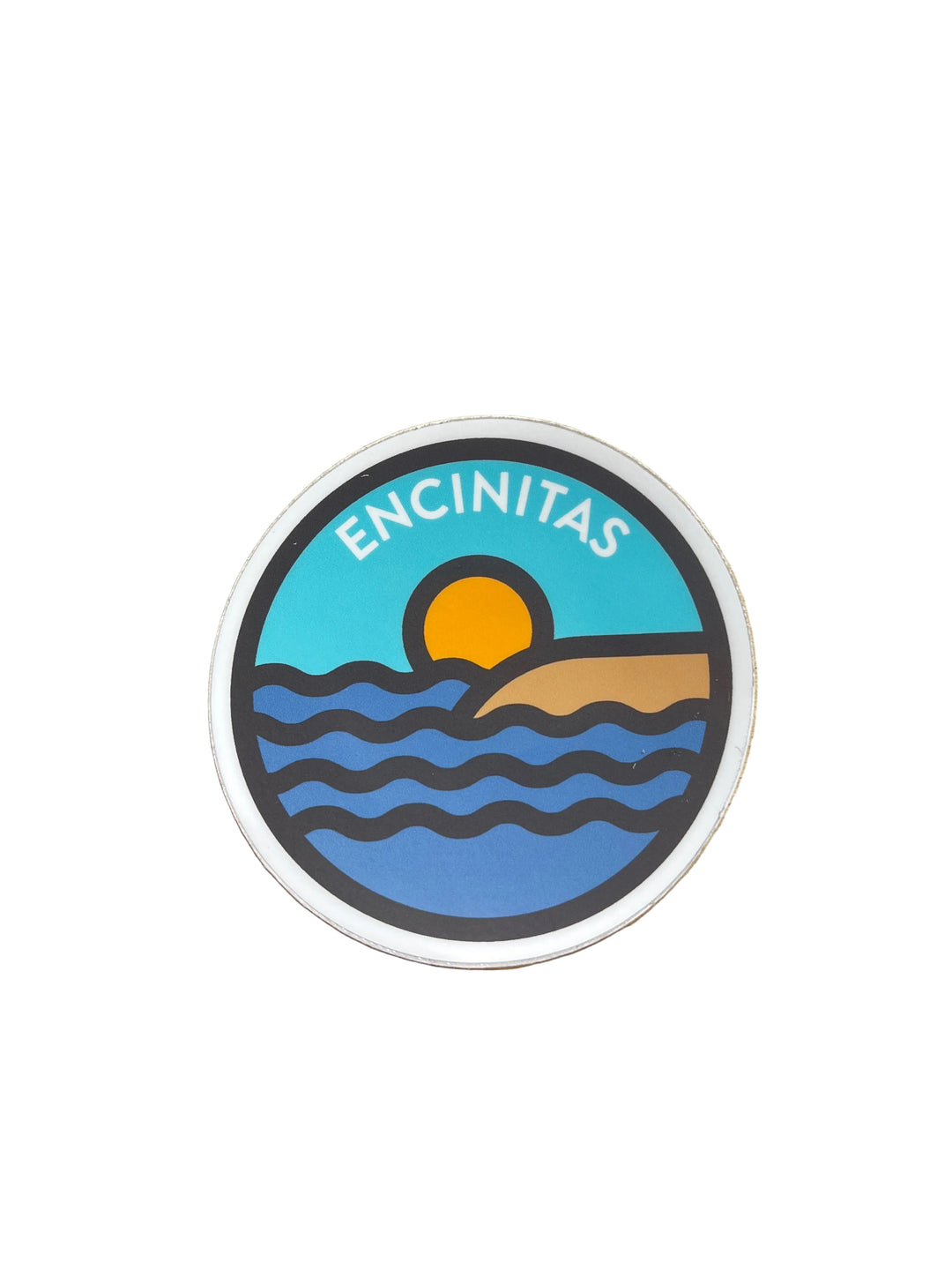 Encinitas Beach Circle - Vinyl Sticker