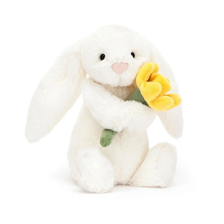 Bashful Bunny With Daffodil