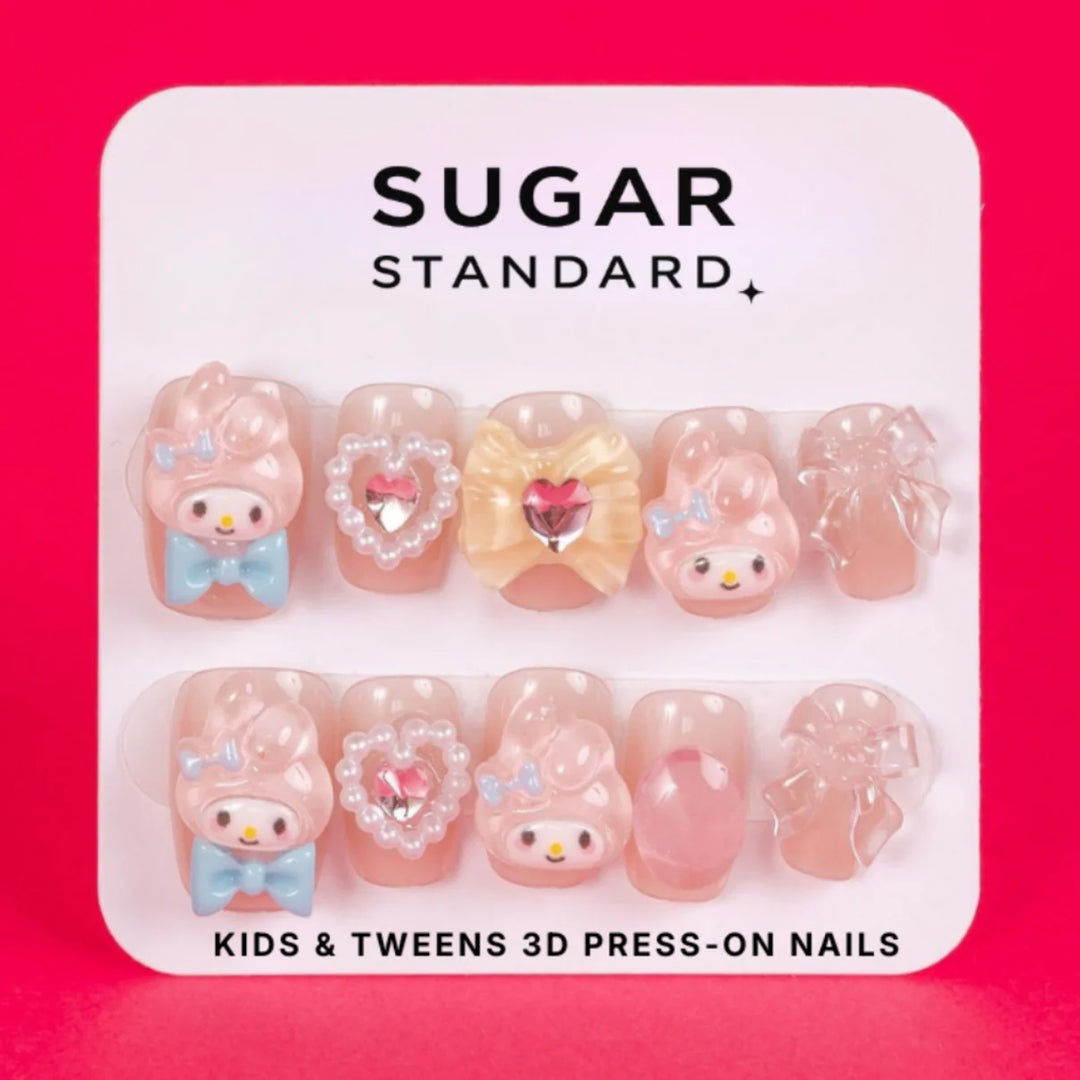 Kids 3D Press-On Nail Set
