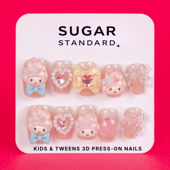 Kids 3D Press-On Nail Set