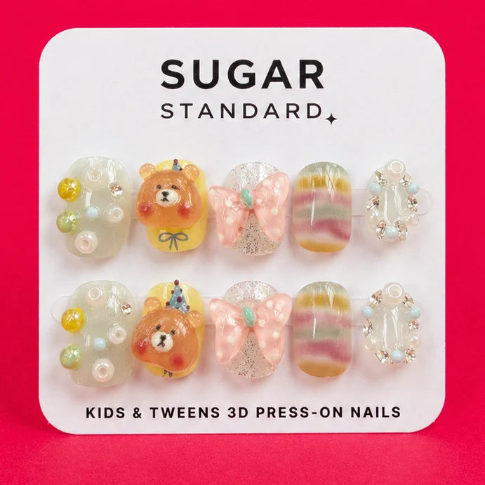 Kids 3D Press-On Nail Set