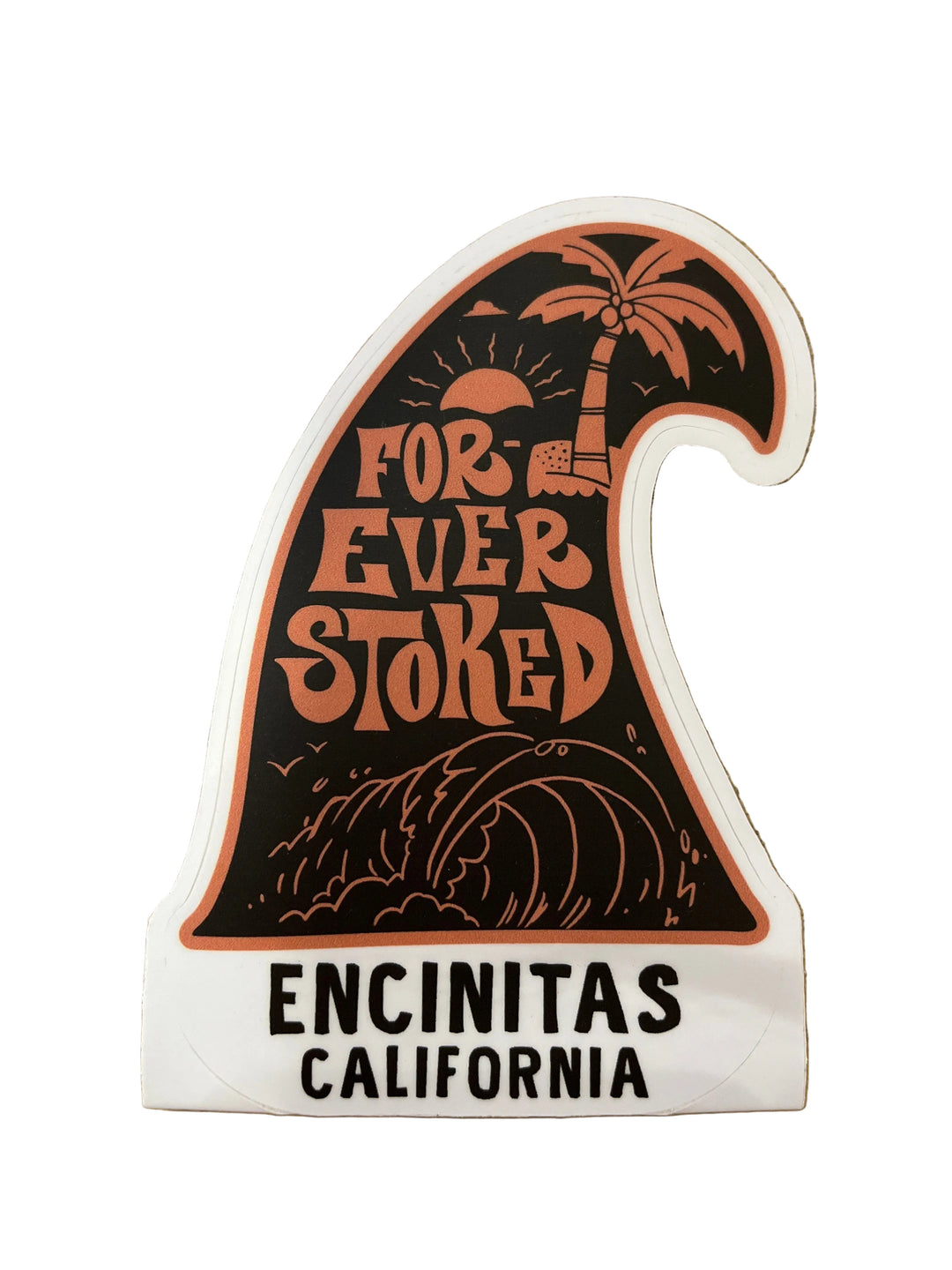 Forever Stoked Fin Sticker