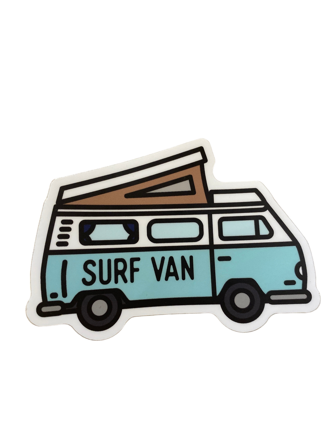 Surf Van Pop-Top Camper - Vinyl Sticker