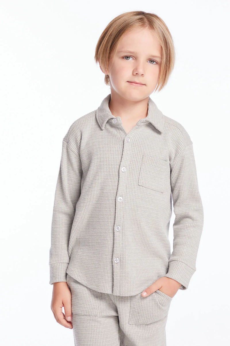 Long Sleeve Button Down Collar Shirt - Assorted