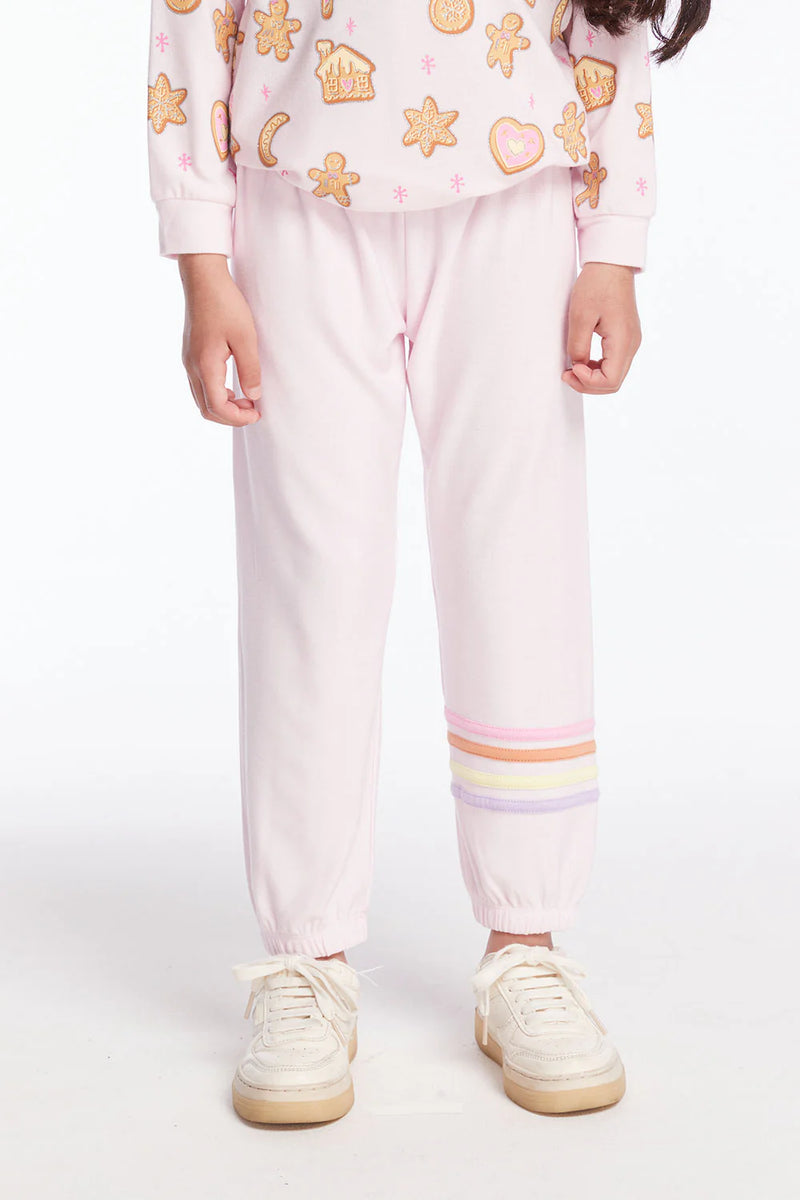 Slouchy Sweatpants - Pink Stripe