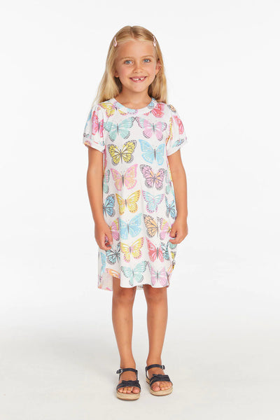 Puff Sleeve "She's a Butterfly" Dress