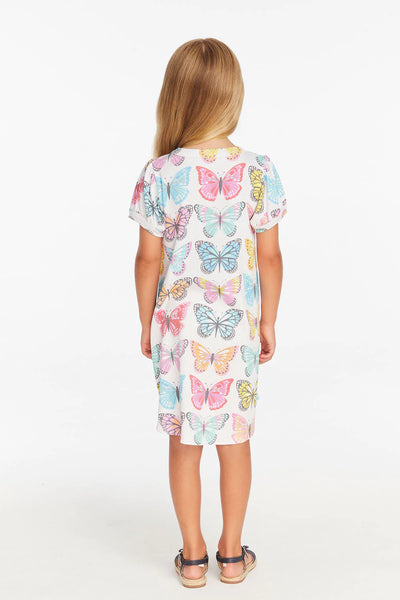 Puff Sleeve "She's a Butterfly" Dress