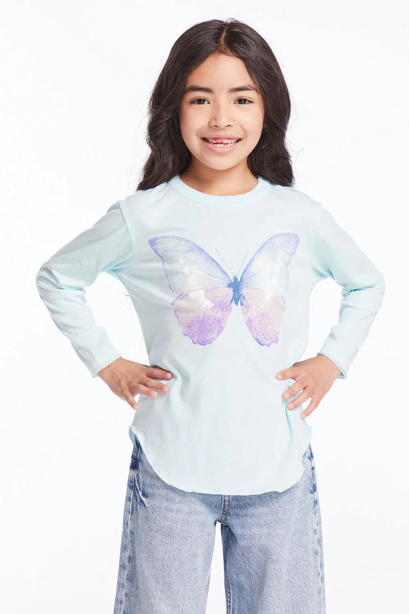 Watercolor Butterfly Long Sleeve