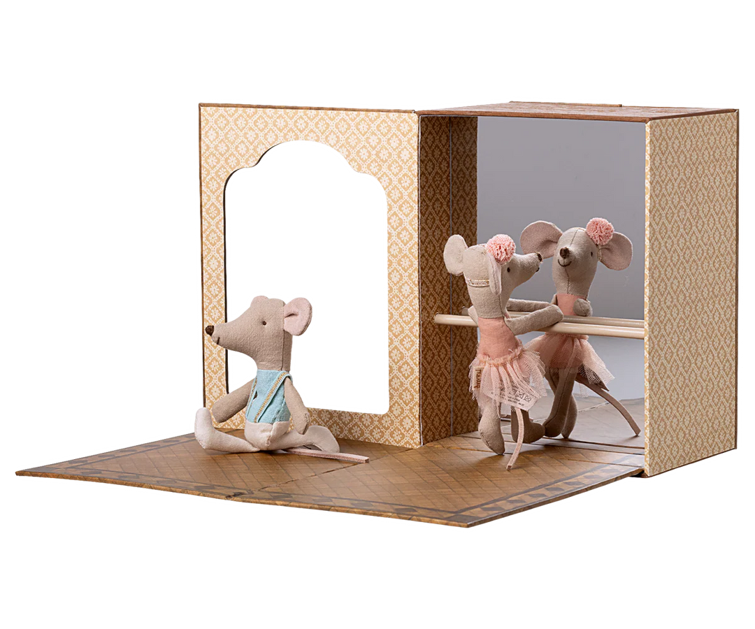 Ballet Mice in Dance Studio, Little Sister/Brother