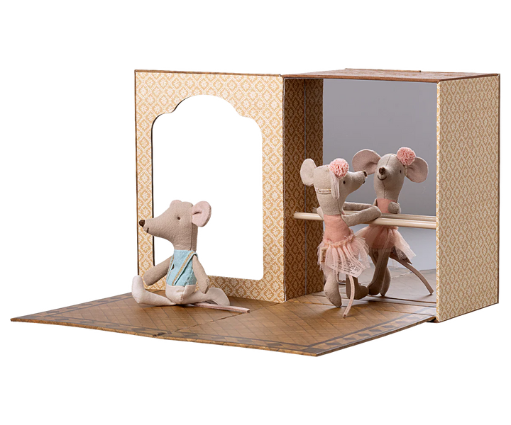 Ballet Mice in Dance Studio, Little Sister/Brother