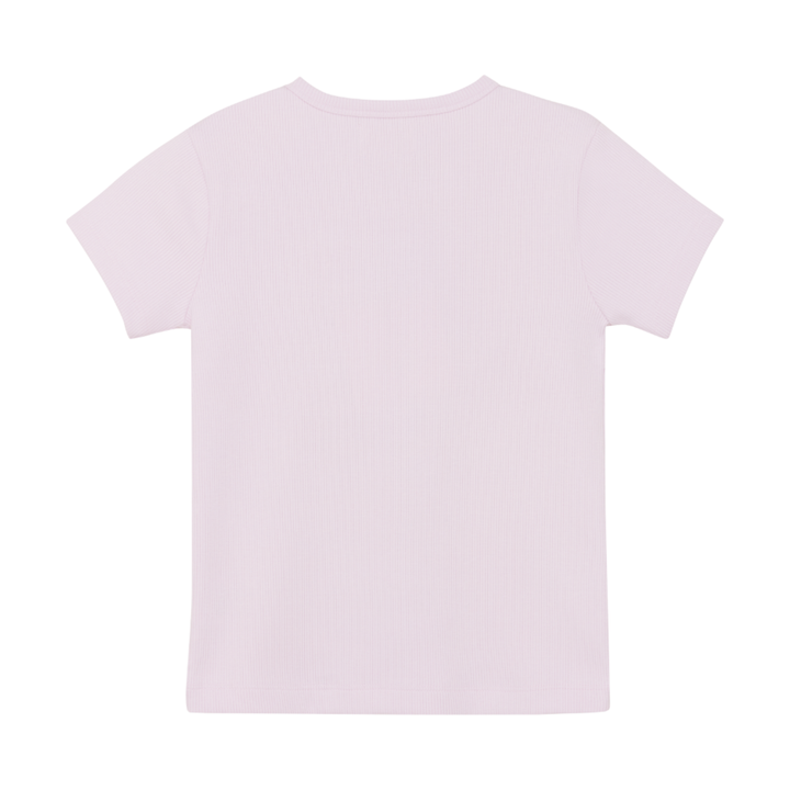 Rib Tee - Rose Pink