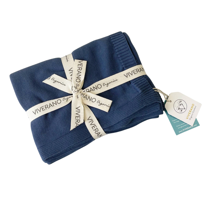 Milan Earthy Organic Baby Blanket Sweater Knit