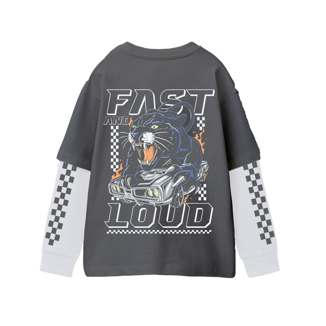 Fast and Loud Double Long Sleeve Tee
