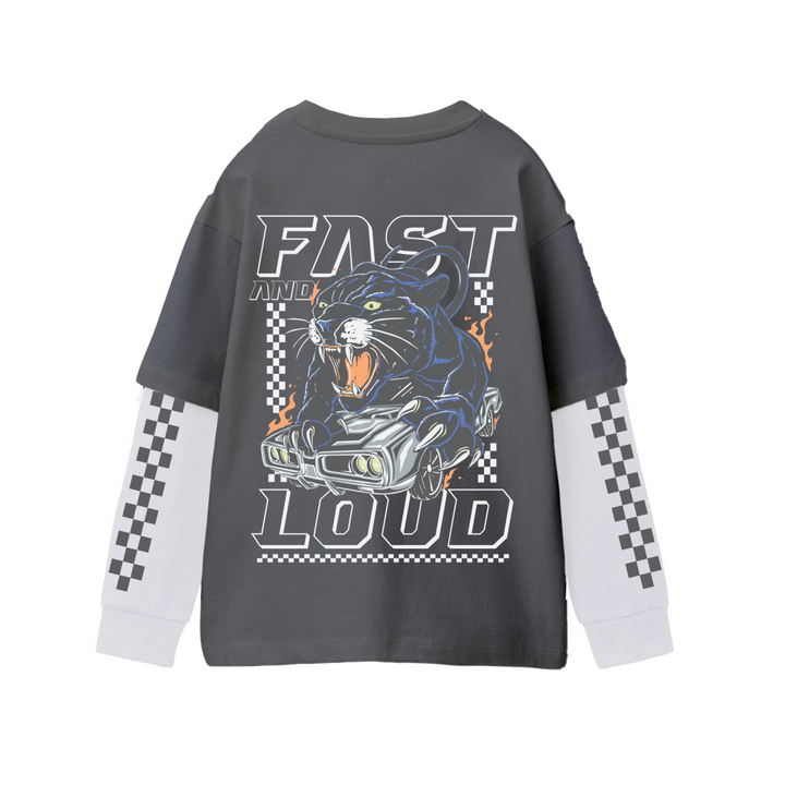 Fast and Loud Double Long Sleeve Tee