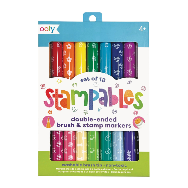 Stampables: Double-Ended Brush & Stamp Markers