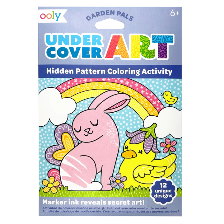 Undercover Art: Hidden Patterns Coloring Activity - Garden Pals