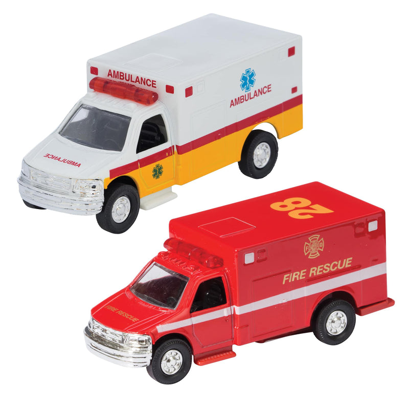 Diecast Ambulance + Firetruck