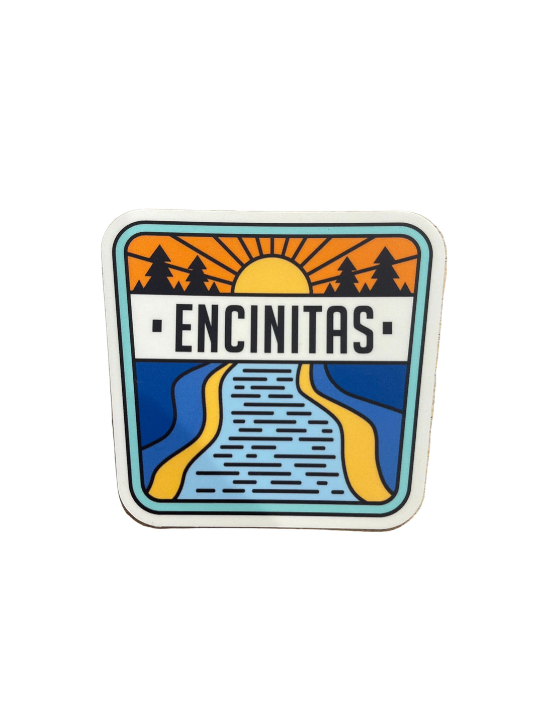 Encinitas Happy River - Vinyl Sticker