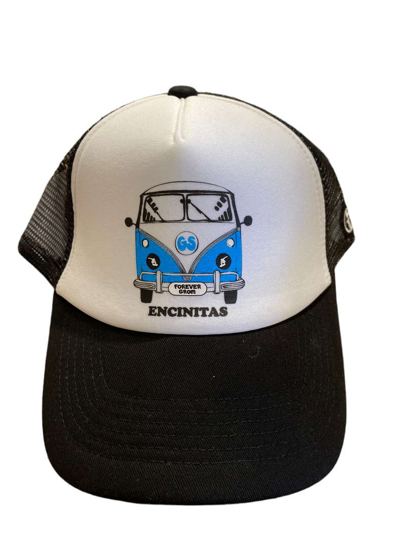 Encinitas VW Bus Custom Hat - Black