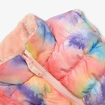 Reversible Vest - Pink Candy Cloud