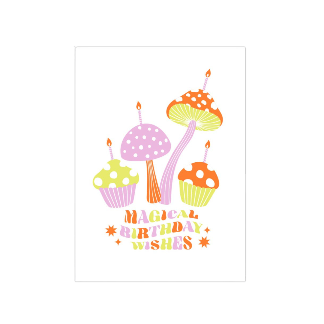 Bday, Magic Mushroom Wishes Card