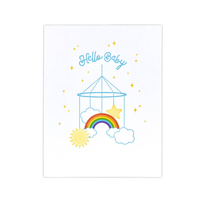 Baby, Rainbow Mobile Card