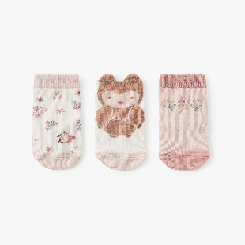 Owl 3pk Baby Sock Set