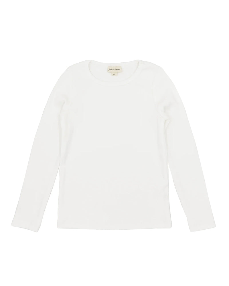 BROOKLIN L/S RIB TOP - Cream