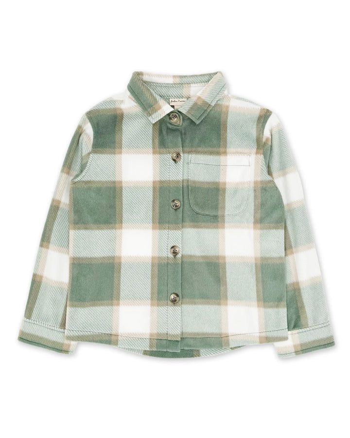 Alpine Cozy Shirt - Sage Fleece