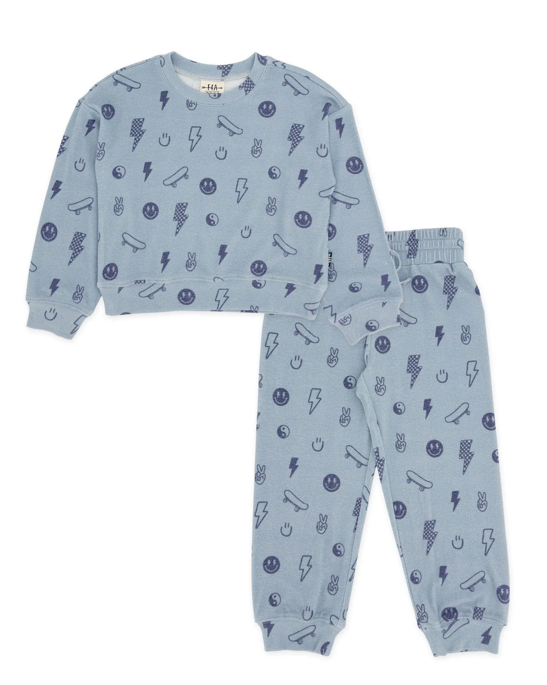 Icon Print Sweat Set
